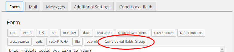 conditional field group